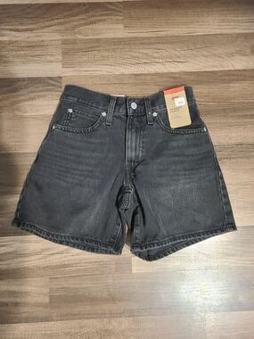 Black High-Waist Levi's Denim Shorts